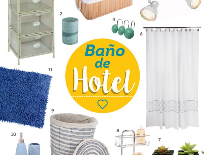 Moodboard: Baño de hotel