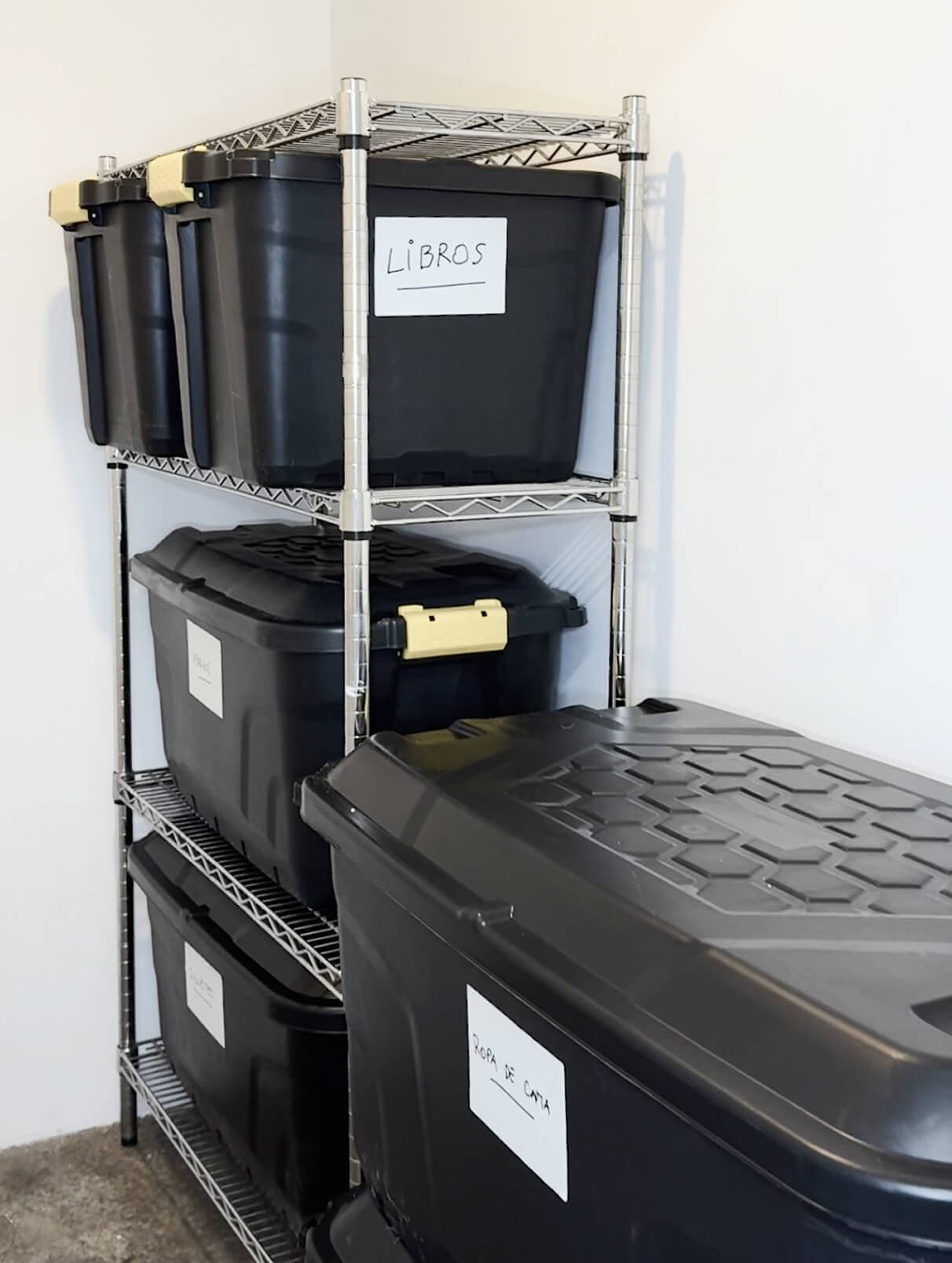 Cómo organizar tu bodega