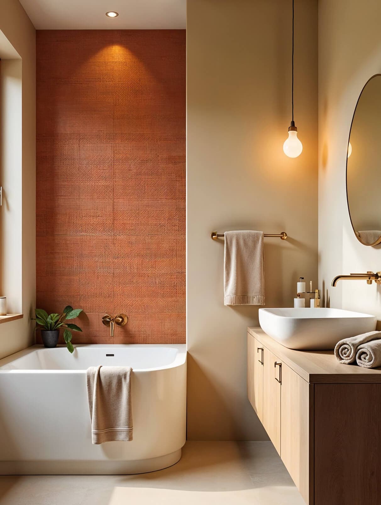 Renueva tu baño con una pared de acento