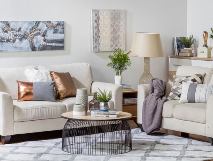 1 alfombra en 6 livings