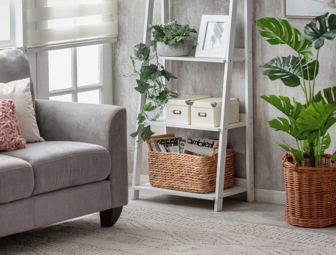 10 ideas de decoración con canastos decorativos de fibras naturales